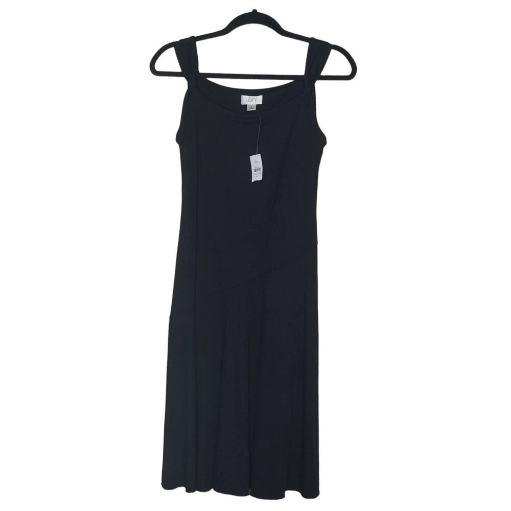 Ann Taylor Loft size 4 sleeveless LBD pull over little black dress NEW